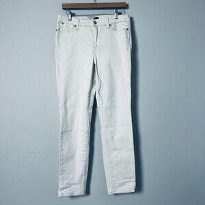 Talbots Cream Slim Ankle Jean 8